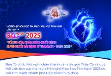 Thư cảm ơn của Ban Tổ chức Hội nghị khoa học Tim mạch SVCC 19TH 2025
