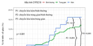 Liên quan giữa kiểu Gene giảm chức năng Cyp2c19 *2 , *3 và biến cố tim mạch chính ở bệnh nhân được can thiệp đặt stent động mạch vành có điều trị Clopidogrel